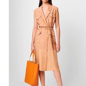 NWT French Connection Brekhna Safari Sleeveless Dress, size 10